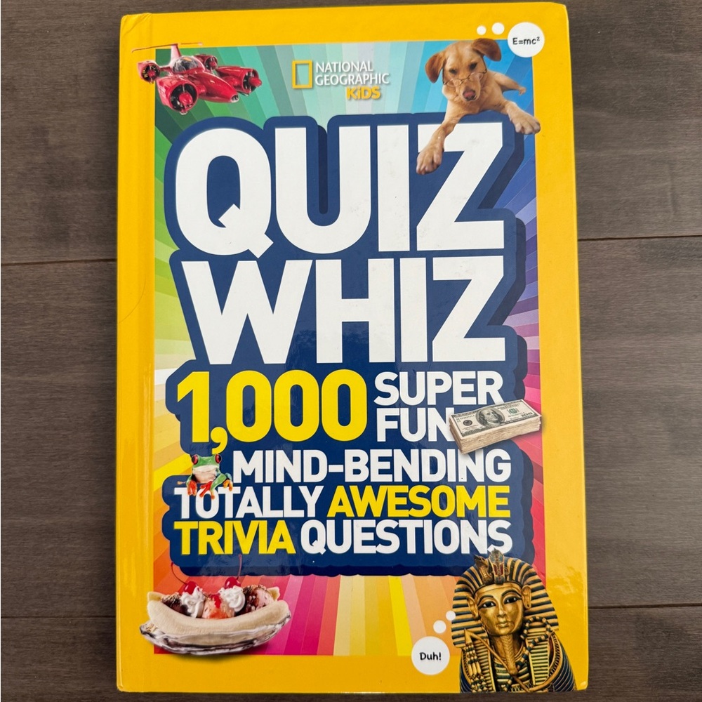 National Geographic Kids Quiz Whiz Book - Yellow Cover